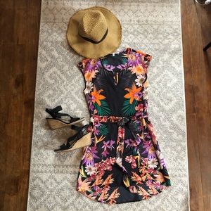 Tropical Print Dress